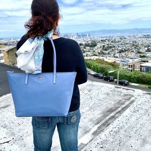 kate spade Hayden top zip tote, Blueberry Cobbler